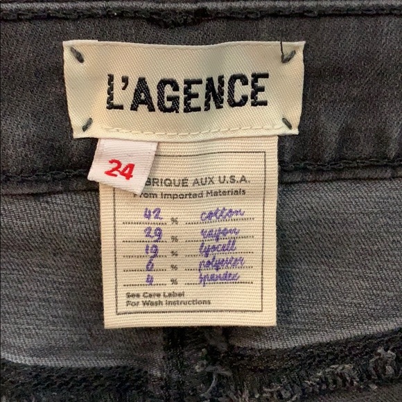 ✨L’Agence Margot High Rise Skinny Coal Coated Jean - Picture 9 of 10